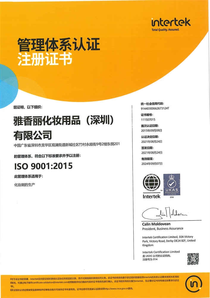 ISO9001：2015 中文